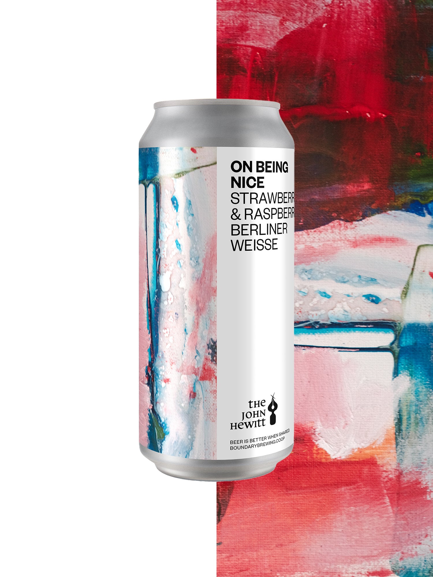 ON BEING NICE Strawberry and Raspberry Berliner Weisse (4-pack) 4.8%