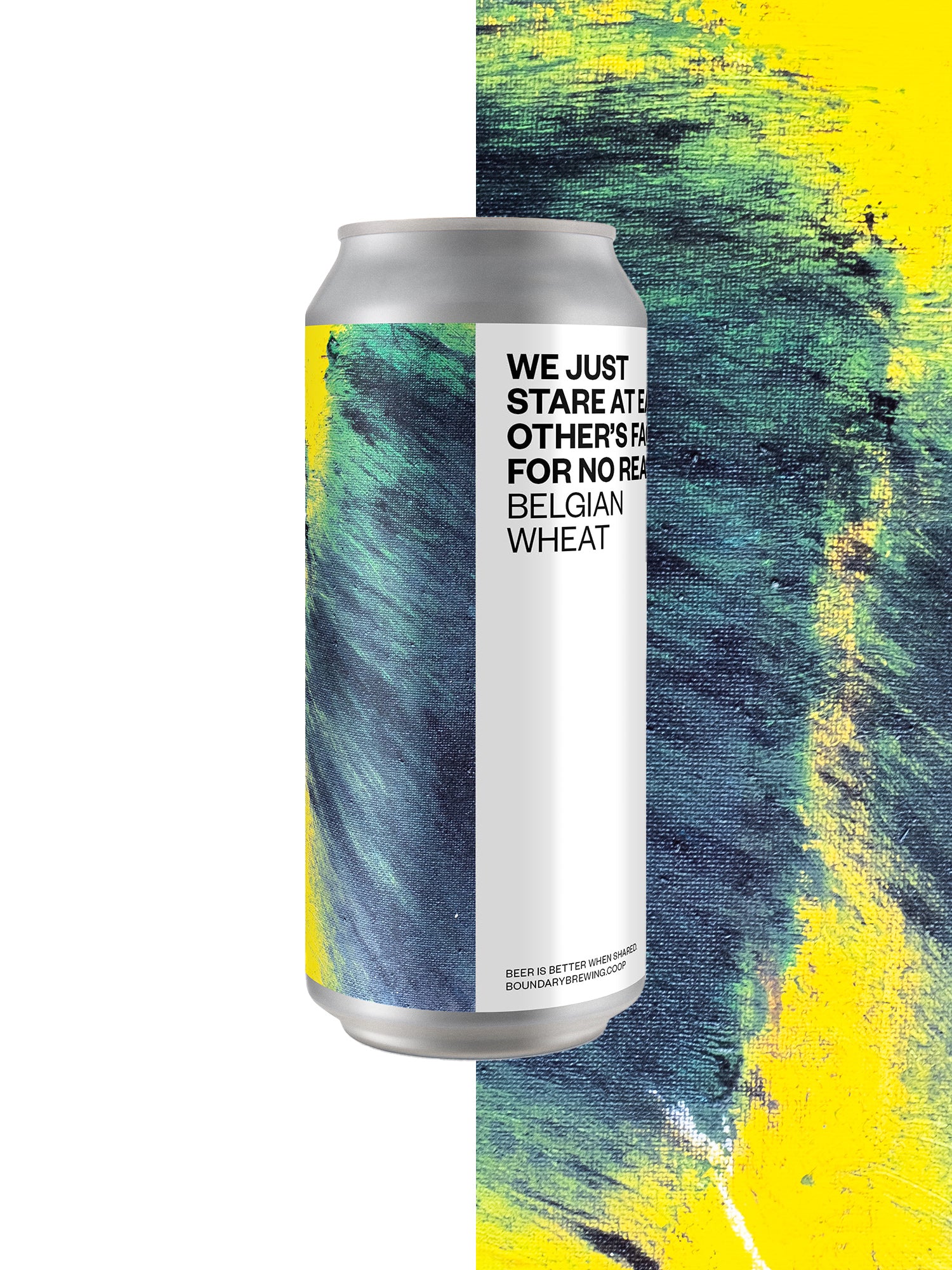 Boundary We Just Stare At Each Other’s Faces For No Reason Wheat Beer (4-pack) - Boundary Brewing