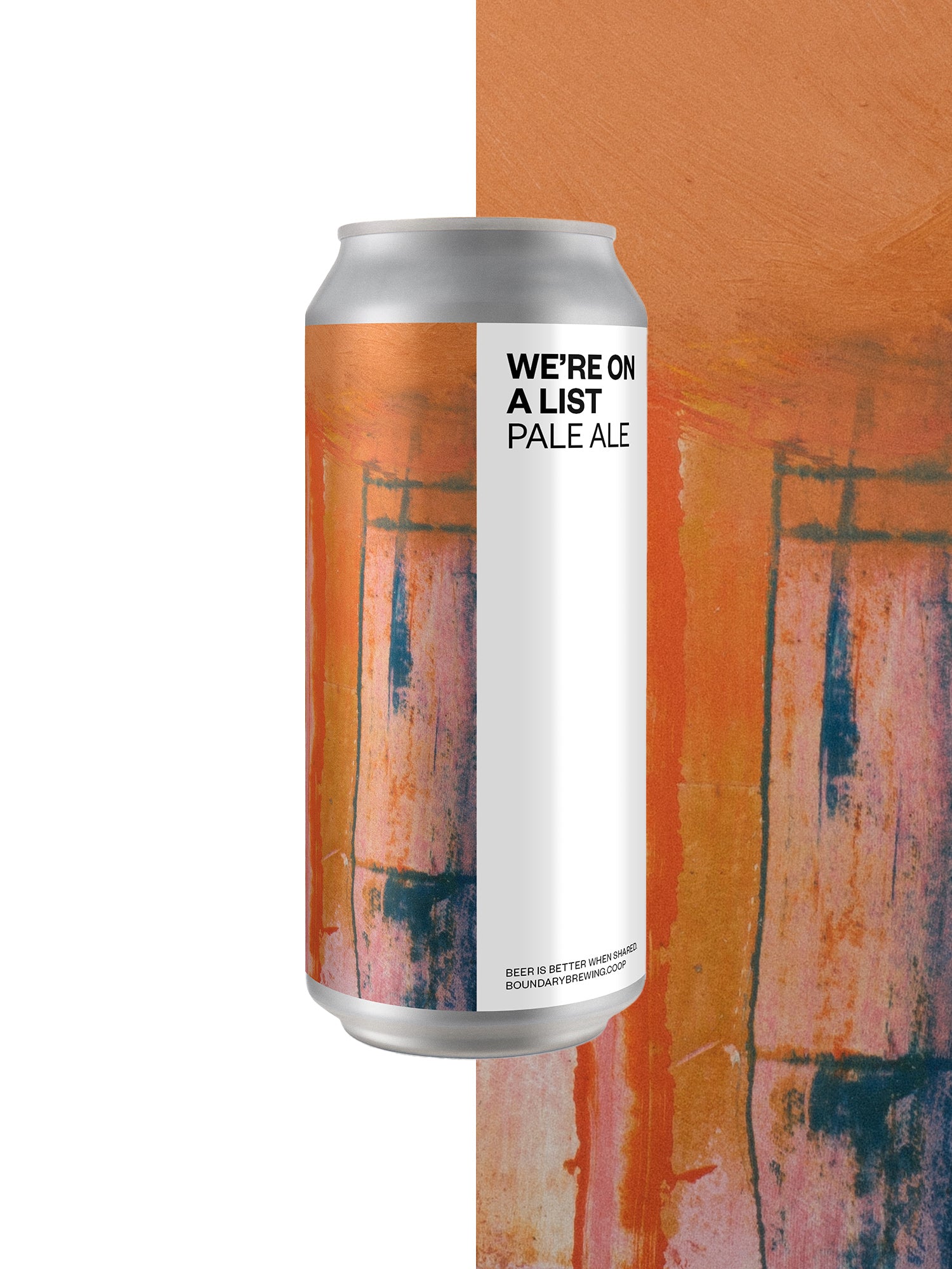 Boundary WE'RE ON A LIST Pale Ale (4-pack) 3.4% Boundary WE'RE ON A LIST Pale Ale (4-pack) 3.4%